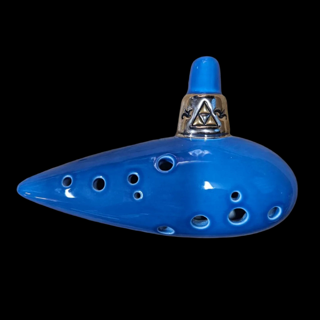 OoT 12-Hole Alto C Gold-Plated Triforce